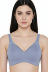 Zivame Double Layered Non Wired 3/4th Coverage Tshirt Bra - Blue Blizzard — thumbnail 5